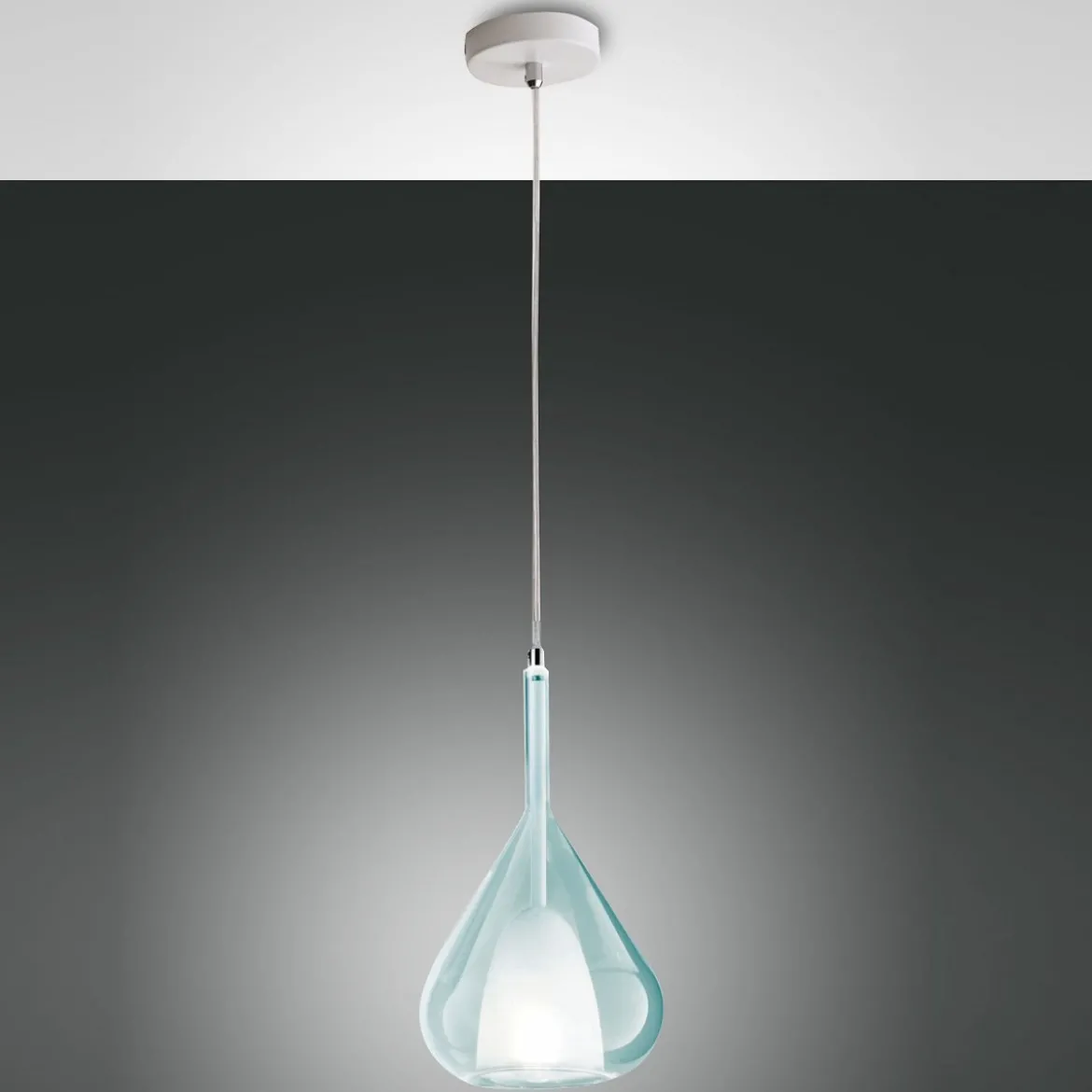 Fabas Luce 3481-40-244 Pendelleuchte Lila 1-flammig azurblau