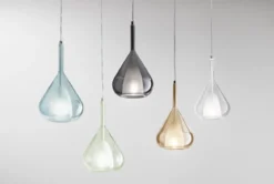 Fabas Luce 3481-40-244 Pendelleuchte Lila 1-flammig azurblau
