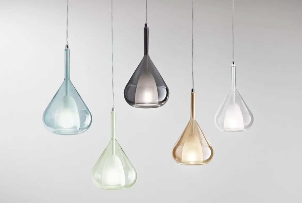 Fabas Luce 3481-40-244 Pendelleuchte Lila 1-flammig azurblau