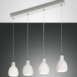 Fabas Luce 3534-49-102 Pendelleuchte Marina 4-flammig Keramik weiss