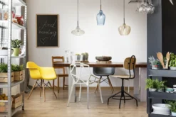 Fabas Luce 3725-48-363 Pendelleuchte Olbia 3-flammig amber azurblau champagner