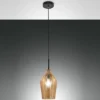 Fabas Luce 3724-40-125 Pendelleuchte Stintino amber schwarz 18cm E27