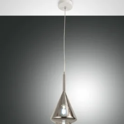 Fabas Luce 3582-40-126 Pendelleuchte Tris grau weiss E27