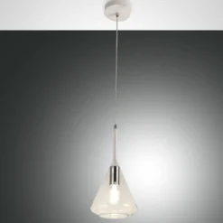 Fabas Luce 3582-40-241 Pendelleuchte Tris transparent weiss E27