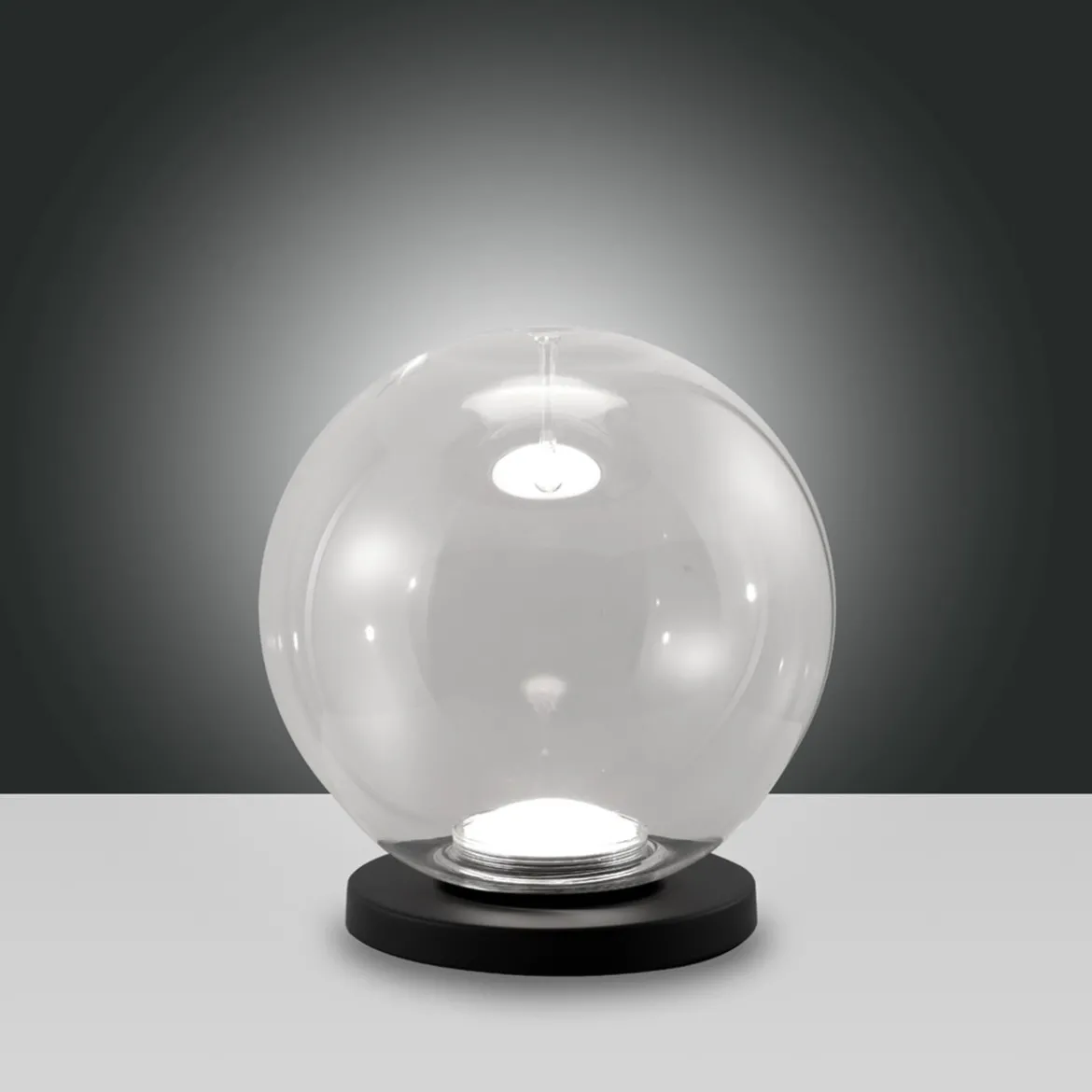 Fabas Luce 3770-30-372 Tischleuchte Ariel transparent 25cm Touchdimmer