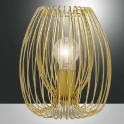 Fabas Luce 3677-34-225 Tischleuchte Camp 24cm gold E27