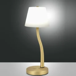 Fabas Luce 3703-30-119 Tischleuchte Ibla messing satiniert dimmbar