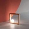 Fabas Luce 3669-30-215 Tischleuchte Kark eichenholz mit Touchdimmer