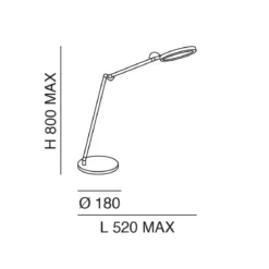 Fabas Luce 3551-30-212 Tischleuchte Regina Aluminuim tunable white
