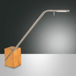 FABAS LUCE 3385-30-178 Tischleuchte Viktor Nickel dimmbar