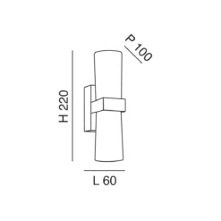 FABAS LUCE 3431-26-138 Wandleuchte Iglesias verchromt IP44