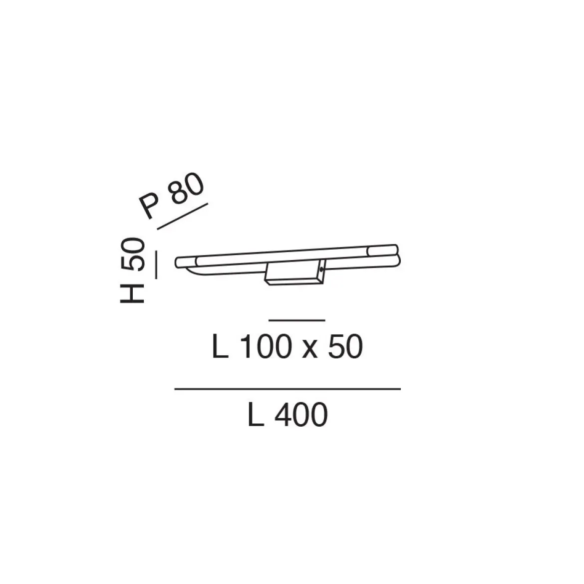 FABAS LUCE 3552-21-119 Wandleuchte Rapallo 40cm Messing IP44