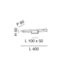 FABAS LUCE 3552-21-138 Wandleuchte Rapallo 40cm Chrom IP44