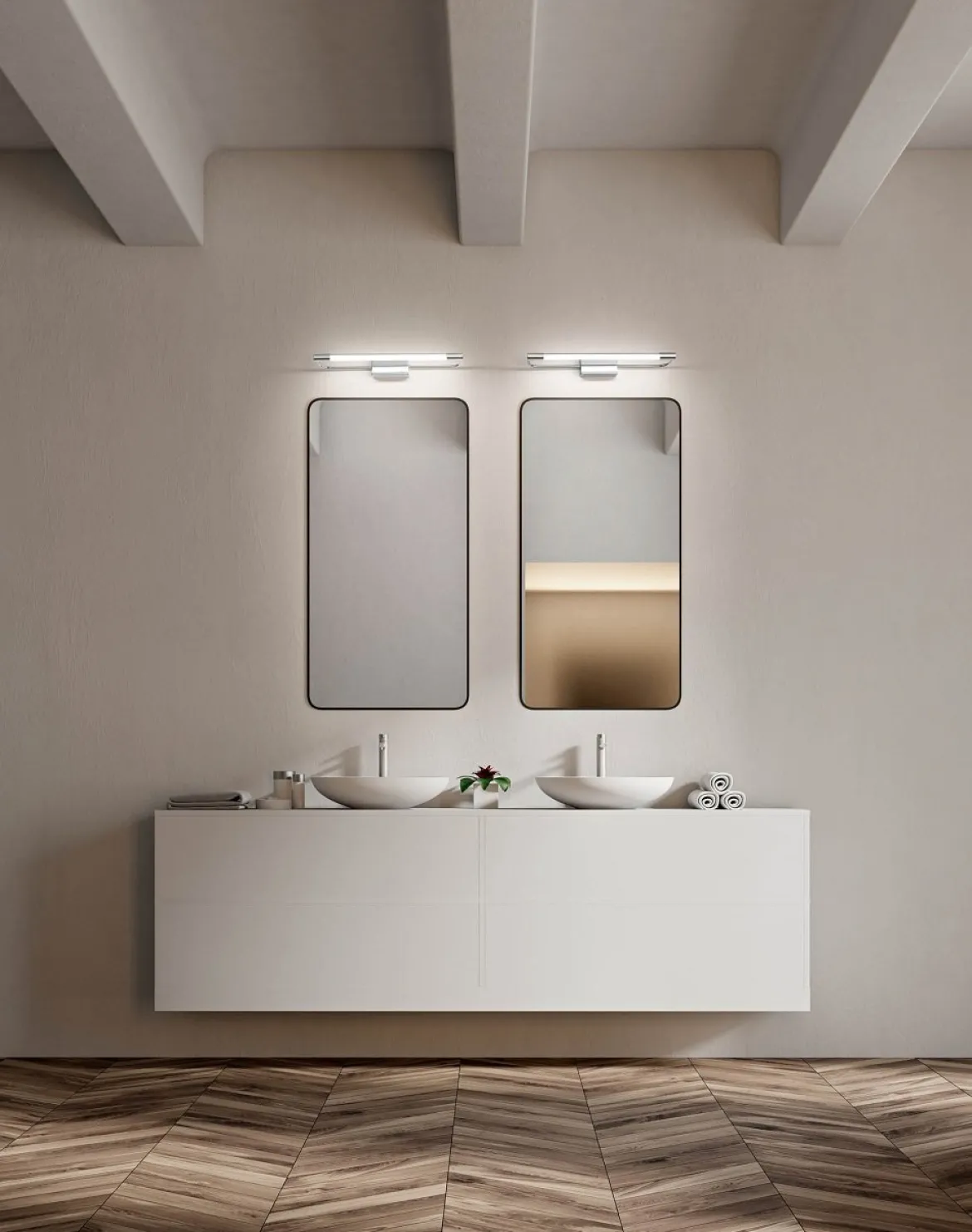 FABAS LUCE 3552-26-138 Wandleuchte Rapallo 60cm Chrom IP44