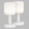 FHL easy 850252 LED Akku Tischleuchte Termoli weiß RGBW 2er Set