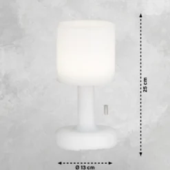 FHL easy 850252 LED Akku Tischleuchte Termoli weiß RGBW 2er Set