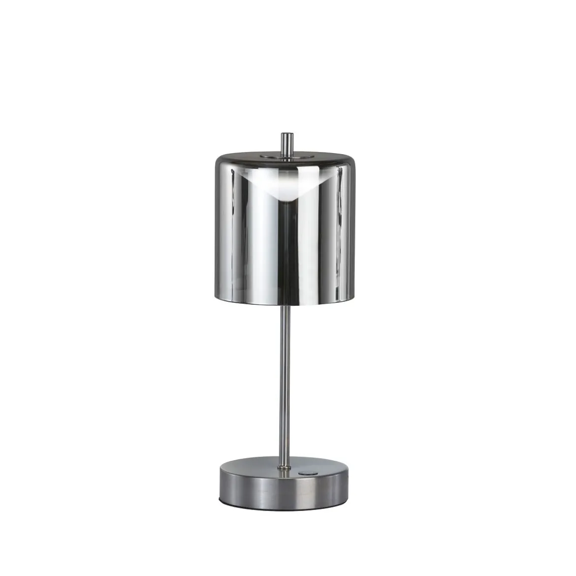 FHL easy 850347 LED Akku Tischleuchte Riva nickelfarben rauchfarben CCT