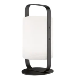 FHL easy 850184 LED Akku Tischleuchte Casoli sandschwarz weiß RGBW IP44