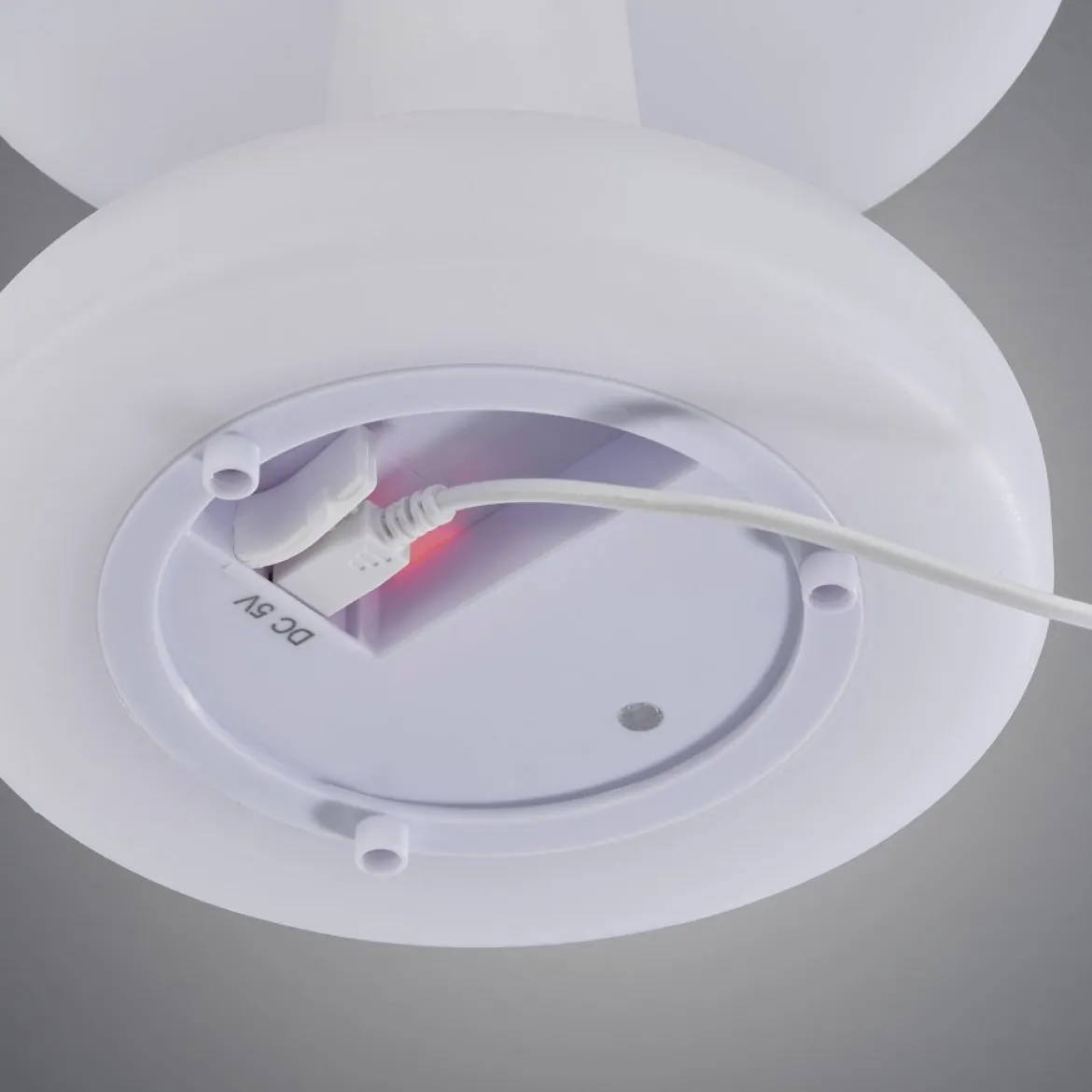 FHL easy 850213 LED Outdoor Tischleuchte Barletta weiß dimmbar RGBW IP44