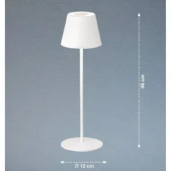 FHL easy 850211 LED Tischleuchte Aussenleuchte Cosenza sandweiß RGBW