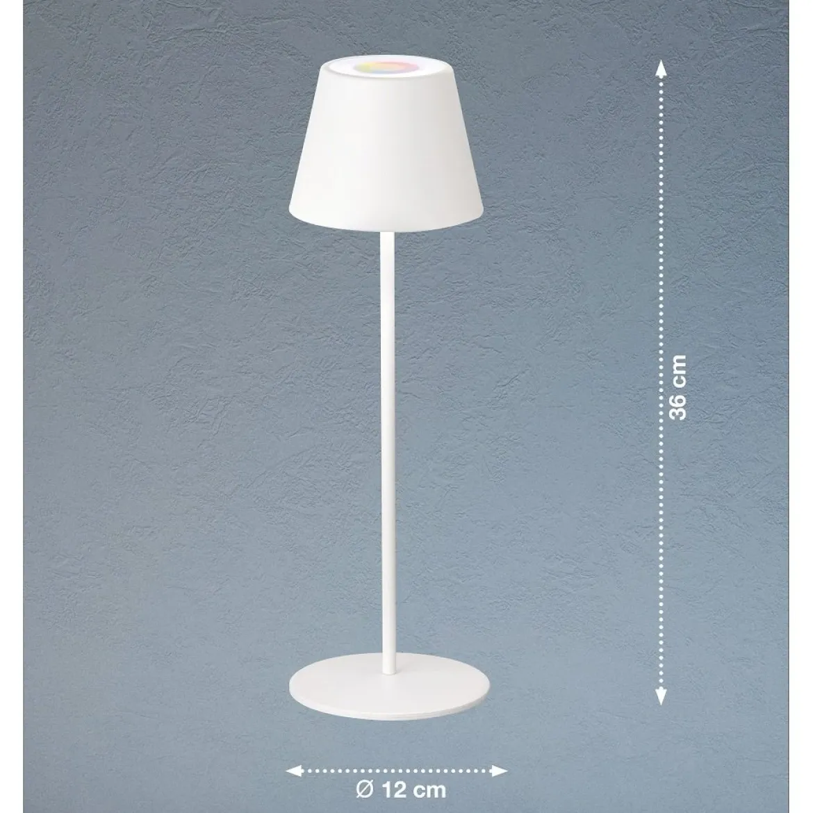 FHL easy 850211 LED Tischleuchte Aussenleuchte Cosenza sandweiß RGBW