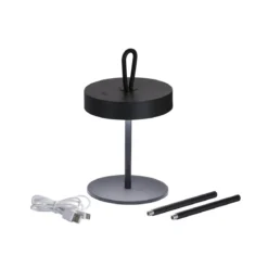 FHL easy 850343 LED Tischleuchte Dord schwarz dimmbar IP54 variable Höhe