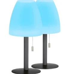 FHL easy 850247 LED Tischleuchte Fiumara anthrazit weiß RGBW 2er Set