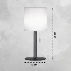 FHL easy 850245 LED Tischleuchte Lesina anthrazit weiß RGBW dimmbar IP44