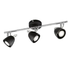 FHL easy No. 820081 Deckenleuchte Gemma 3-flammig schwarz nickelfarben matt GU10 3000K