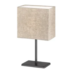 FHL easy 850228 Tischleuchte Kate sandschwarz sandfarben 30cm