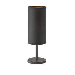 FHL easy 850264 Tischleuchte Kira sandschwarz gold 30cm