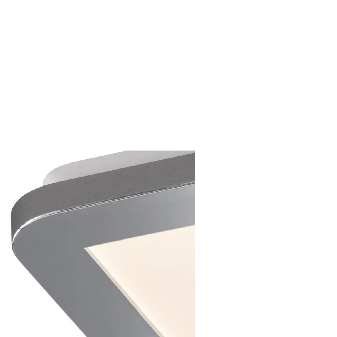 Fischer & Honsel 21231 Deckenleuchte Gotland 17cm eckig IP44 chromfarben 3000K