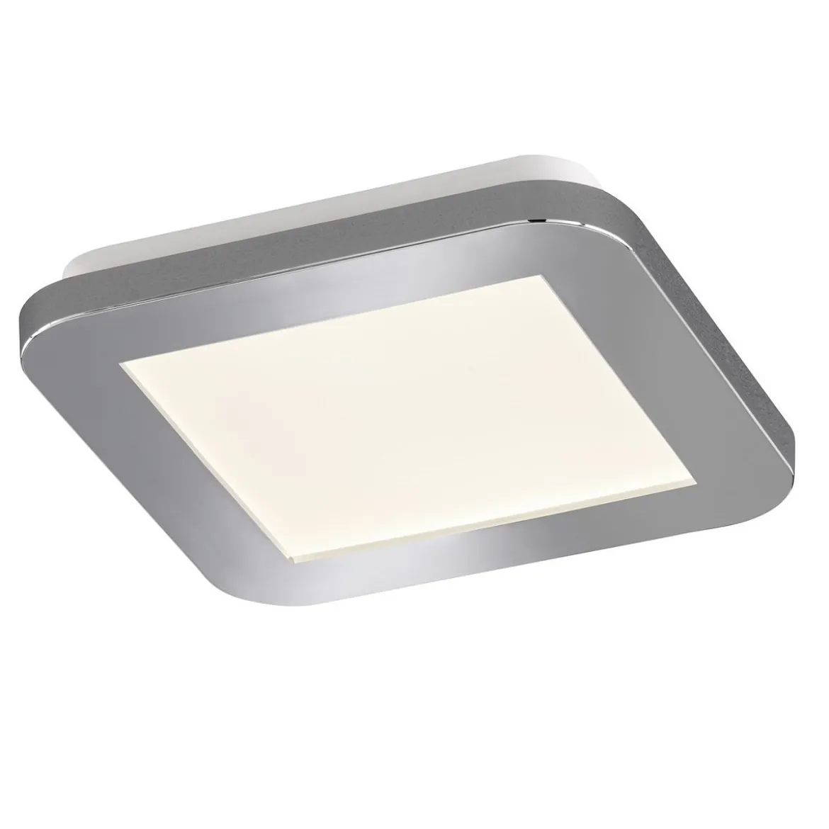 Fischer & Honsel 21231 Deckenleuchte Gotland 17cm eckig IP44 chromfarben 3000K