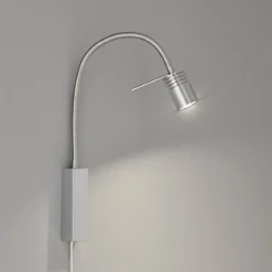 Fischer & Honsel 30408 LED Bettleuchte River Nickel matt geriffelt 2700K