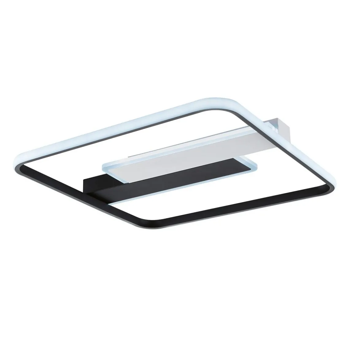 Fischer & Honsel 21310 LED Deckenleuchte Blithe weiß schwarz 50x50cm