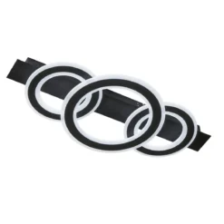 Fischer & Honsel 21434 LED Deckenleuchte Circle sandschwarz CCT 77cm