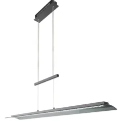 Fischer & Honsel 60862 LED Pendelleuchte Nana sandschwarz Glas rauchfarben tunable white