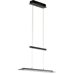 Fischer & Honsel 60992 LED Pendelleuchte Tenso TW sandschwarz rauchglas CCT 115cm