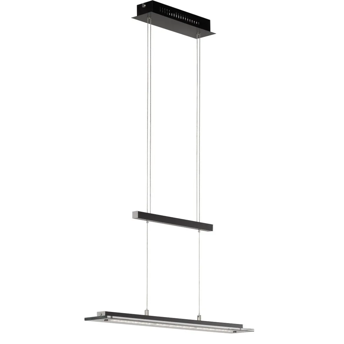 Fischer & Honsel 60992 LED Pendelleuchte Tenso TW sandschwarz rauchglas CCT 115cm