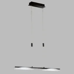 Fischer & Honsel 61020 LED Pendelleuchte Kop sandschwarz CCT dimmbar 84cm