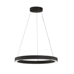 Fischer & Honsel 61049 LED Pendelleuchte Sirko sandschwarz 60cm CCT