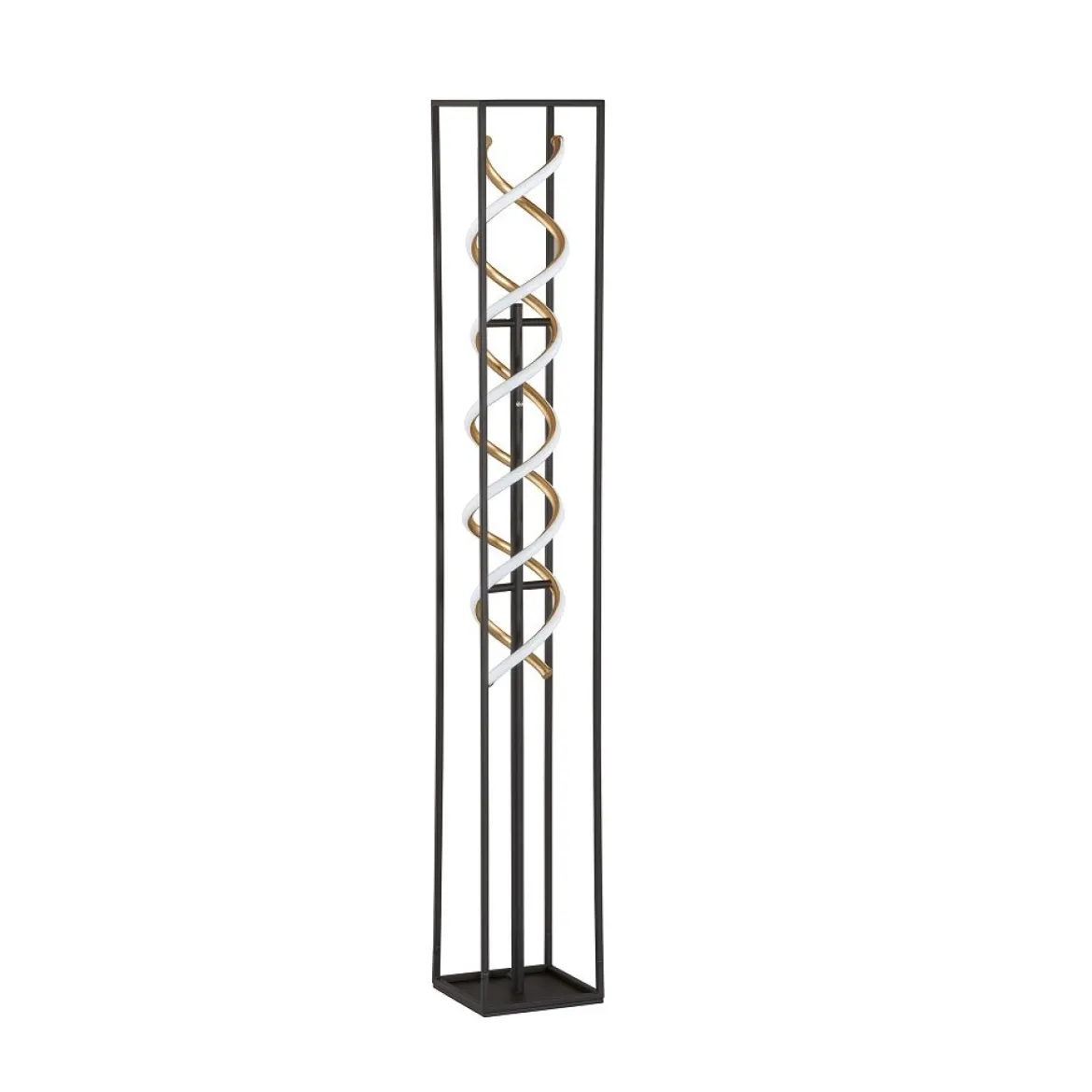 Fischer & Honsel 40495 LED Stehleuchte Gian sandschwarz blattgoldfarben CCT