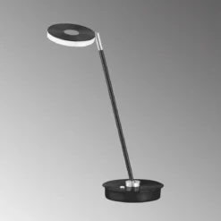 Fischer & Honsel 50614 LED Tischleuchte Dent sandschwarz chrom tunable white