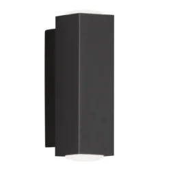 Fischer & Honsel 30383 LED Wandleuchte Carlo schwarz 3000K up and down