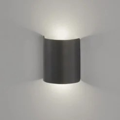 Fischer & Honsel 30513 LED Wandleuchte Halv 2-flammig sandschwarz 2700K