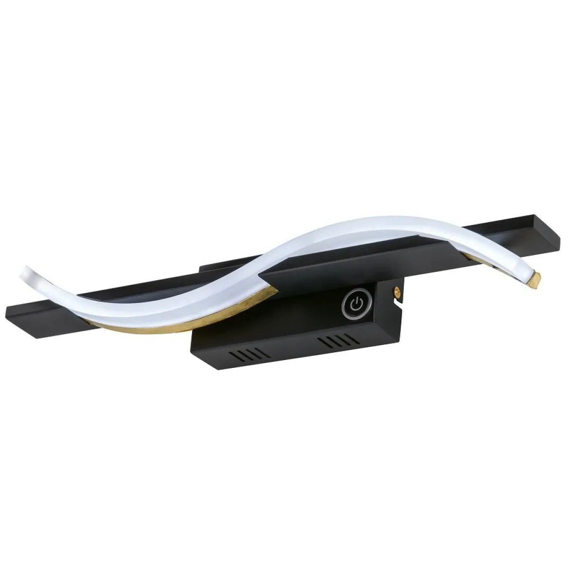 Fischer & Honsel 30526 LED Wandleuchte Bridge sandschwarz blattgoldfarben CCT