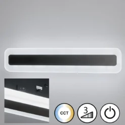 Fischer & Honsel 30527 LED Wandleuchte Streep sandschwarz CCT dimmbar
