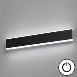 Fischer & Honsel 30536 LED Wandleuchte Muur sandschwarz 51cm 2700K