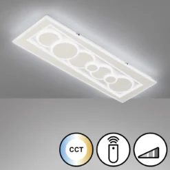Fischer & Honsel 21413 LED Wand- und Deckenleuchte Ratio weiß CCT dimmbar 90cm