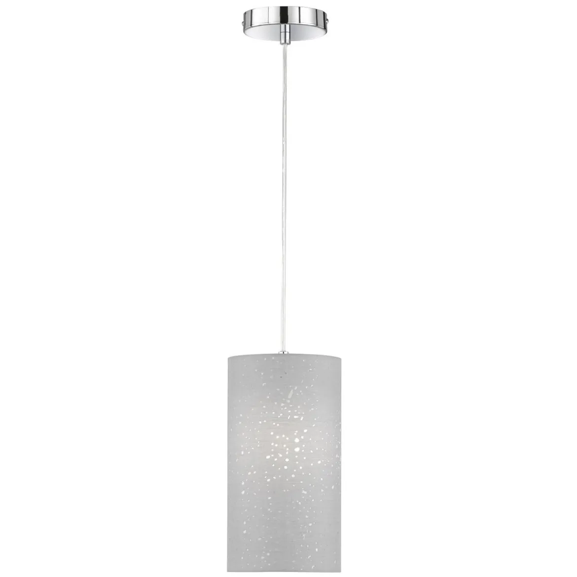 Fischer & Honsel 60577 Pendelleuchte Thor 1-flammig Chrom Grau E27